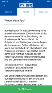 BfR-Vergiftungsunfälle screenshot 1