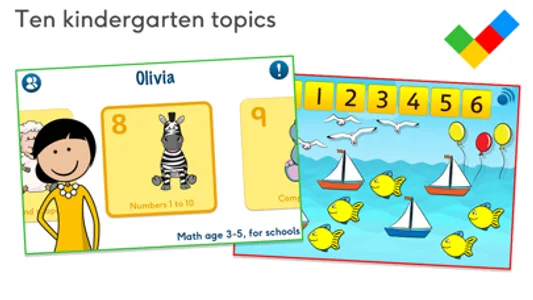 Math age 3-5, for schools screenshot 0