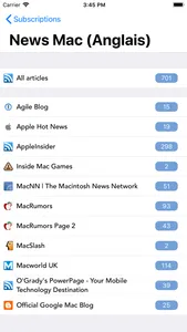 tiny Reader RSS screenshot 0