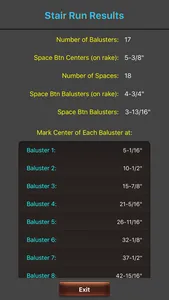 Baluster Calculator Elite screenshot 1