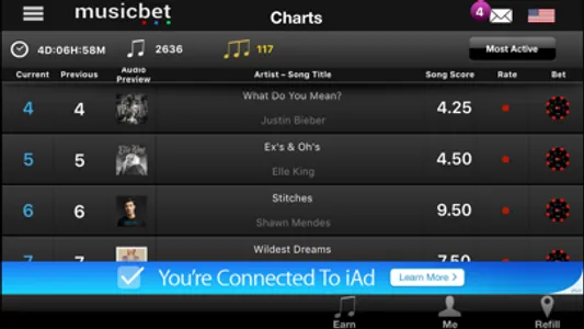 Musicbet screenshot 1