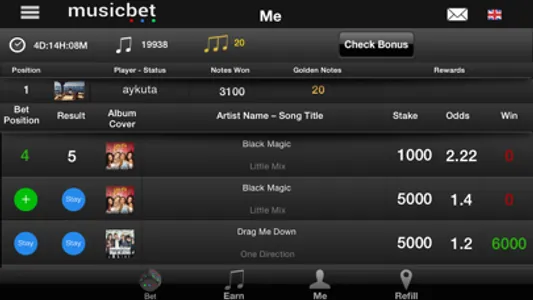 Musicbet screenshot 4