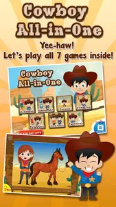 Cowboy Kids Games screenshot 0