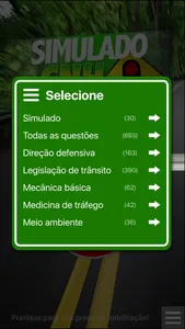 Simulado CNH screenshot 1