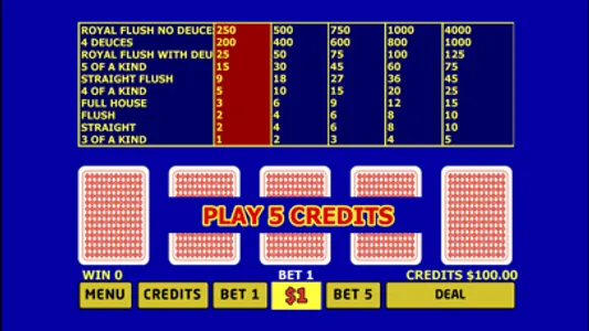 Video Poker Casino Slot Cards screenshot 2