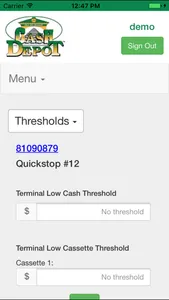 Cash Depot ATM Management screenshot 3