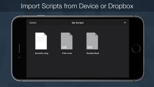 Teleprompter Pro - Script, Speech and Lyrics Prompter + screenshot 1