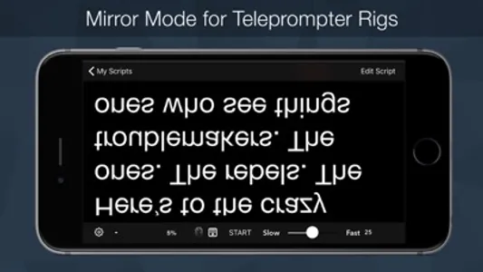 Teleprompter Pro - Script, Speech and Lyrics Prompter + screenshot 2