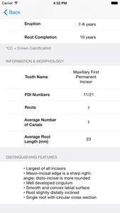 Tooth Morphology - Your Quick Reference Guide screenshot 2