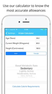 5:2 Fast Diet Calculator, Tracker & Planner screenshot 1