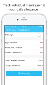 5:2 Fast Diet Calculator, Tracker & Planner screenshot 3