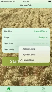 HarvestCalc screenshot 1