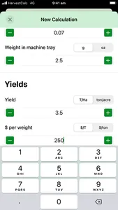 HarvestCalc screenshot 4