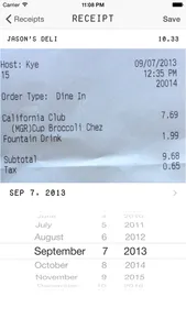 Trip Receipts screenshot 2