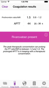 Managing Rivaroxaban screenshot 4