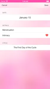 Menstrual Cycle Tracker screenshot 3