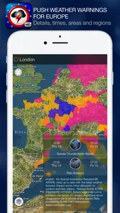 Weather Alert Map Europe screenshot 0