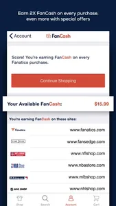 Fanatics: Gear for Sports Fans screenshot 2