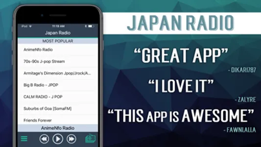 Japan Radio+ screenshot 1