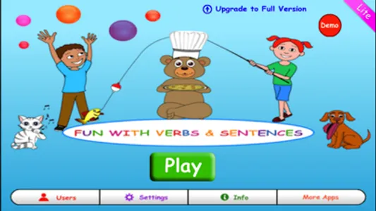 Fun with Verbs & Sentences LT screenshot 0