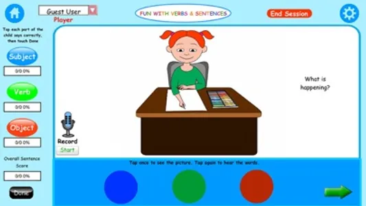 Fun with Verbs & Sentences LT screenshot 4