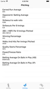 Baseball Statistics Calculator screenshot 1