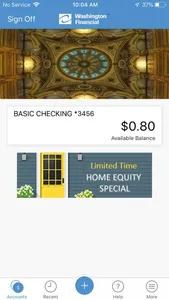 Washington Financial Bank screenshot 1