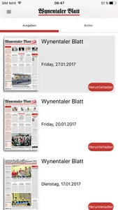 Wynentaler Blatt screenshot 0