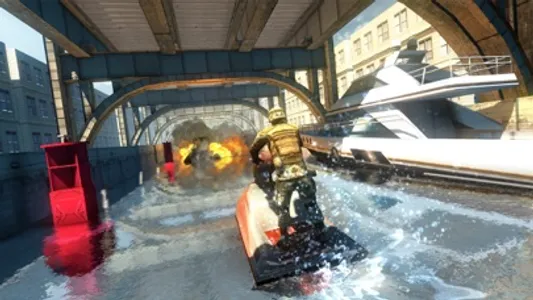 Army Jetski War Free screenshot 0