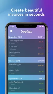 Lessons Invoicing for Coaches screenshot 2