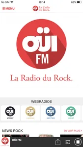 OUI FM La Radio du Rock. screenshot 0