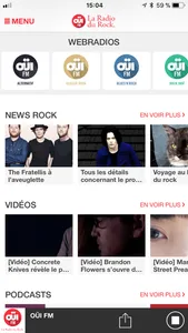 OUI FM La Radio du Rock. screenshot 1