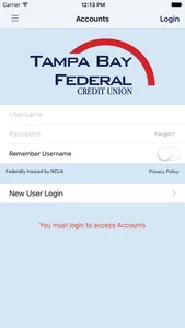 Tampa Bay Federal Credit Union screenshot 0