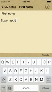 SuperNotes - note and location screenshot 1