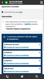 Secourisme - Milieu de travail screenshot 2