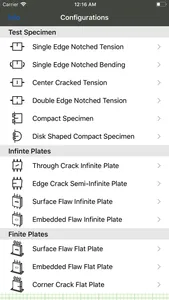 Stress Intensity Factors Pro screenshot 0