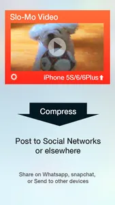 SloMo Share! for iPhone  - Share slow motion video to whatsapp, snapchat, Instagram, and eleswhere screenshot 0