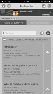 TechCommApp screenshot 1