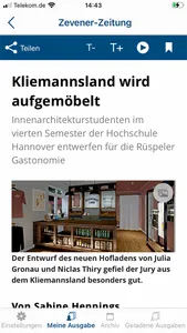 Zevener Zeitung screenshot 3