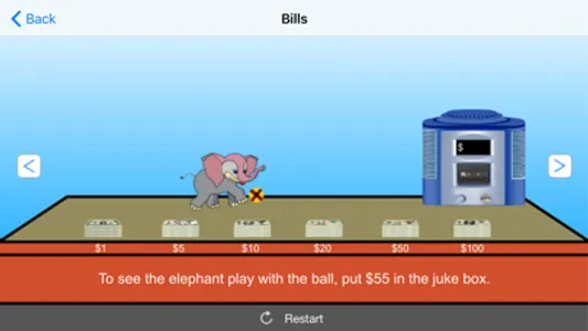 Paying with Coins and Bills (American Currency) screenshot 1