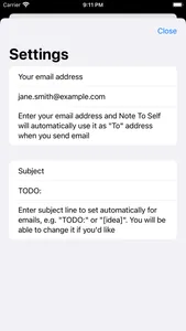 Note To Self: quick self-email screenshot 4