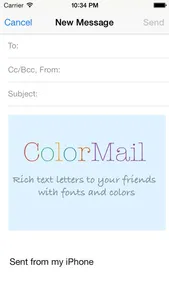 Color Mail: clean email editor screenshot 4