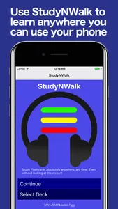 StudyNWalk Flashcards screenshot 0