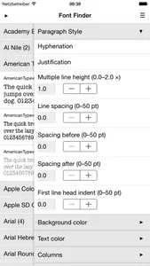 Font­ Finder screenshot 3