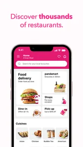 foodpanda: Food & Groceries screenshot 1