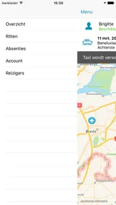 Cabman Mobile - Ritinformatie screenshot 1