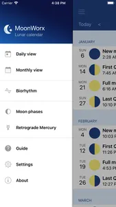 MoonWorx Lunar Calendar screenshot 6
