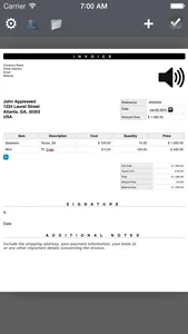 PDF Invoice Generator : Quick and Easy invoicing template app for the mobile freelancers screenshot 2