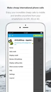 Africallshop - call Africa screenshot 2