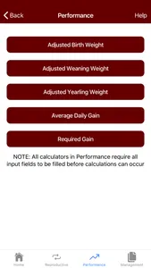 MSUES Cattle Calculator screenshot 2